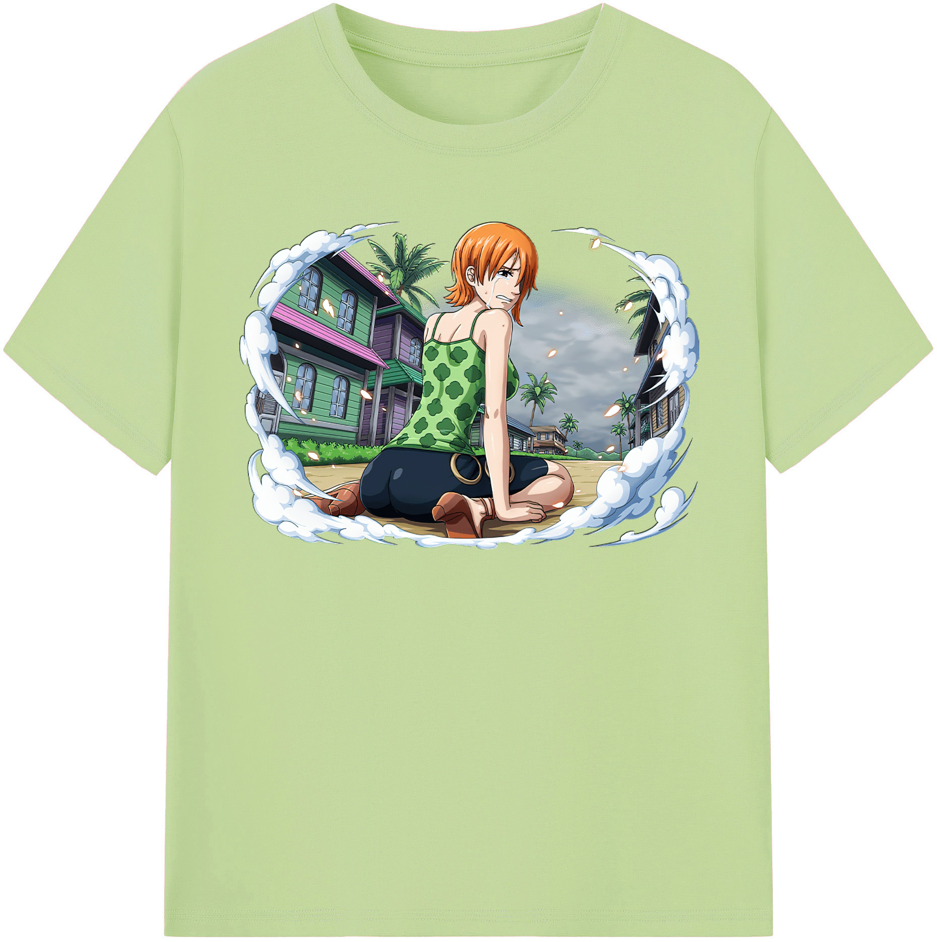 ワンピース ナミ ONE PIECE Nami 綿100％半袖Tシャツ（フロントプリント）